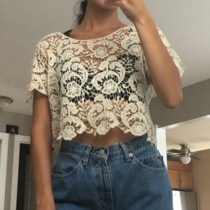 💝BOGO💝 Crochet Crop Top
